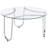 Dutton Chrome 3-piece Round Coffee Table Set