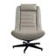 Fauteuil d'appoint Piran avec pivot en cuir fleur