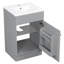 Meuble-lavabo de 20 po avec lavabo, meuble-lavabo avec tablette de porte et tablette réglable-79060327
