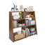 Bibliothèque en bois extensible, bibliothèque convertible 3-en-1 pour les petits espaces, bibliothèque à 3 niveaux pour salon, bureau, chambre à coucher