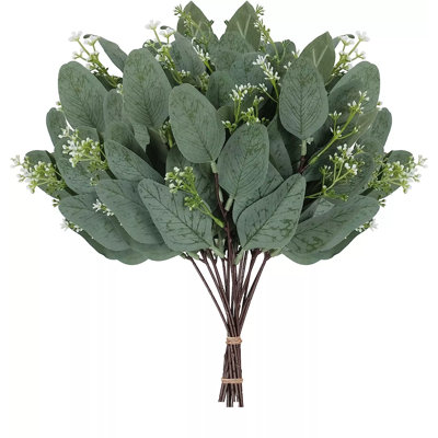 10 feuilles d'eucalyptus artificiels, guirlandes, guirlande, plante de mariage, décoration intérieure