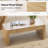 Jadida Enrique Modern  47.75"W Fluted Coffee Table With Storage-1217781183