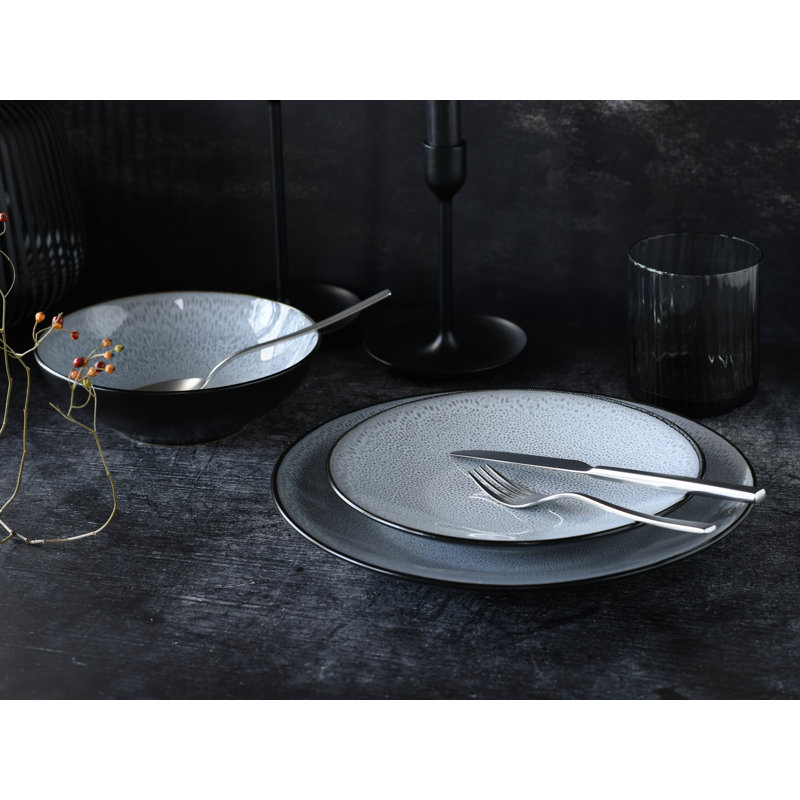 Malmö Stoneware Dinnerware Set 12 Piece - Service for 4