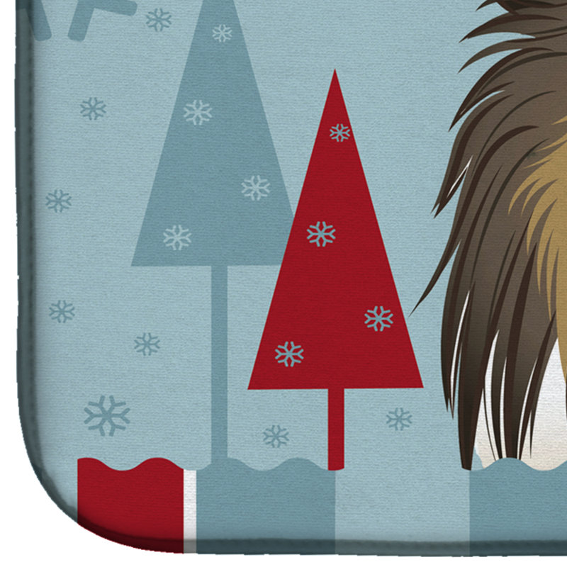 Tapis de séchage sheltie de noël winter