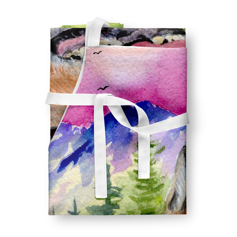 No Pattern Bib Apron
