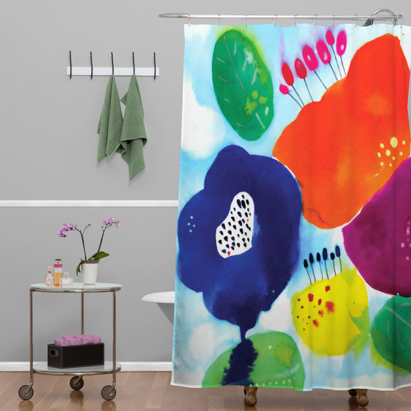 Caroline Okun Floral Shower Curtain
