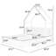Lit plateforme avec garde-corps et 2 tiroirs Ahile-376809794