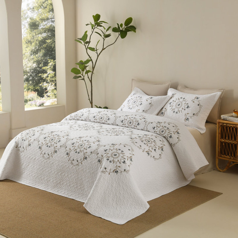 Ensemble de couvre-lit 3 pièces, King Quilt + 2 Shams