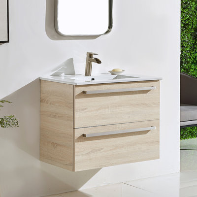 Elozor 30“ Modern Single Bathroom Vanity with Ceramic Top