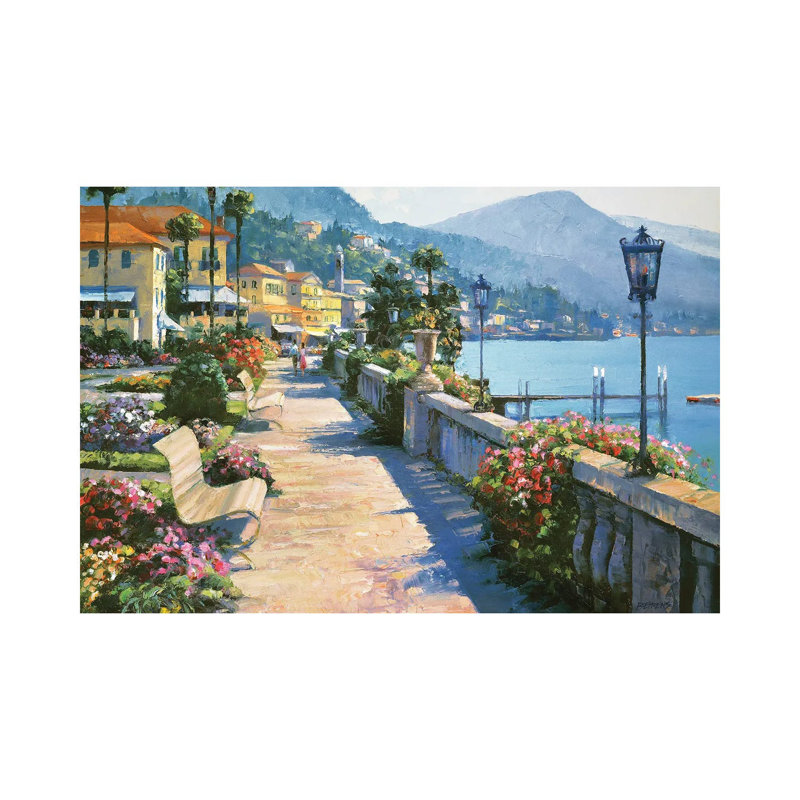 Bellagio Promenade - Giclée sur toile tendue avec châssis, H 26 po x l 40 po