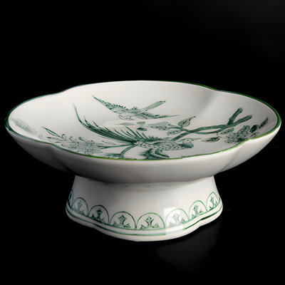 Plateau en porcelaine bleu et blanc à motif haut de couleur hate d'Haitang - Bleu et blanc élégant, un choix classique pour l'ameublement de la maison