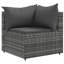 Ensemble de salon d'extérieur gris anthracite