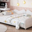 Lit de jour double rembourré en tissu sherpa avec dossier en forme de nuage, sans sommier tapissier, blanc-1525298212-1525298218