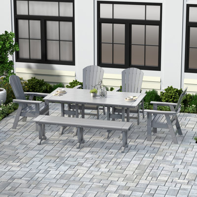Altura 6 - Person Patio Dining Set with Rectangular Table