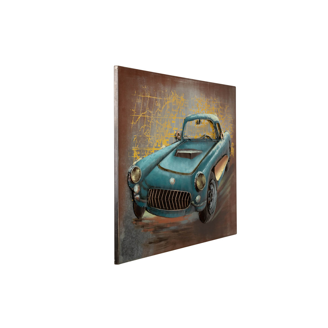 Handmade Industrial Transportation Wall Decor on Metal