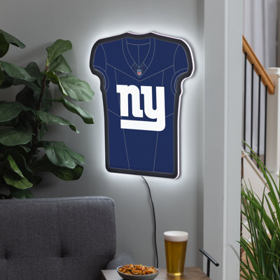 Enseigne murale lumineuse en jersey 23 po New York Giants