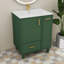 Meuble-lavabo 24 po avec lavabo encombrant avec armoire de salle de bain, tablette profonde, tiroir profond et panier coulissant à 2 niveaux-1968437268