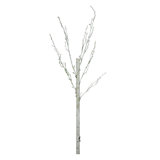44" Gray Distressed Finish Artificial Crafting Display Tree Trunk