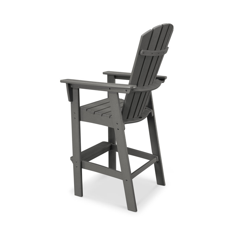 Chaise de bar POLYWOOD Adirondack, 29,25 po, Tangerine