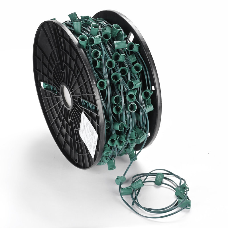 Ensemble de bobines de Noël 500 pi C9 de Yescom, 500 pi, Vert