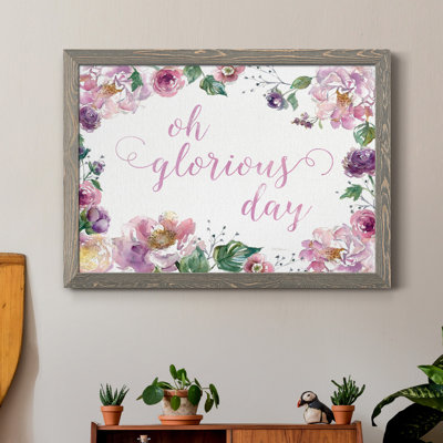 Oh Glorious Day - Reproduction d'art sur papier encadrée