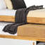 Lit capitaine simple Dilu avec lit gigogne brun clair Dilu-117559704