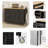 Kitchen Island Cart with Solid Wood Top and Locking Wheels,54.3 Inch Width,4 Door Cabinet and Two Drawers,Spice Rack, Towel Rack-1050595585