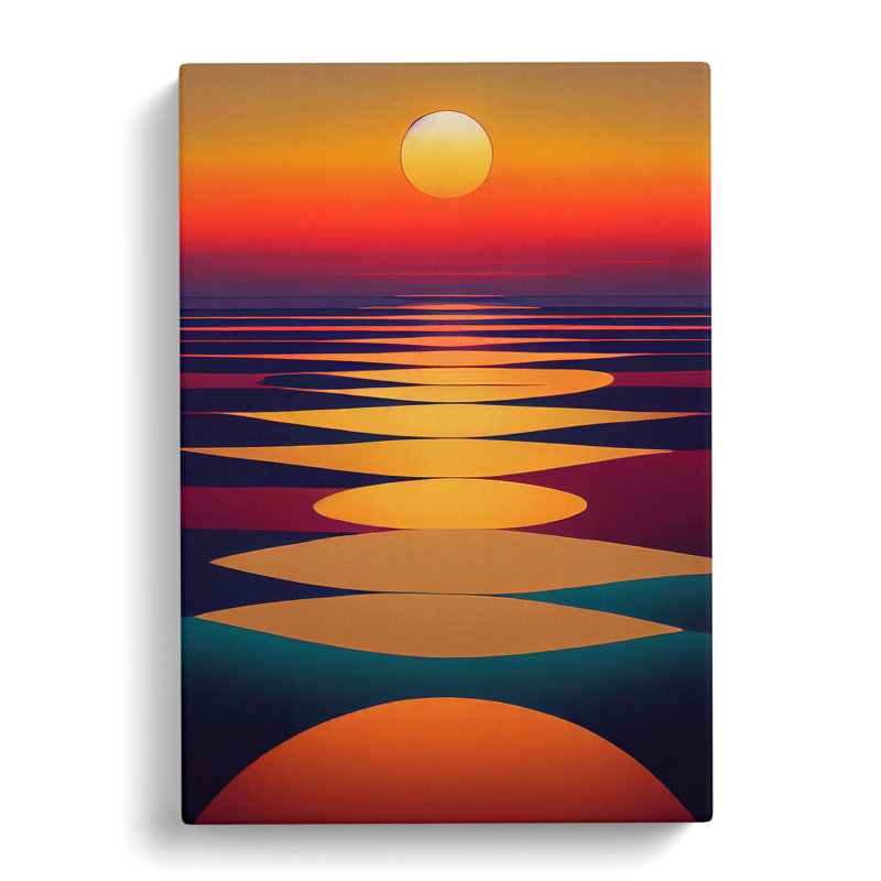 XC1022-1798X Delicious Abstract Sunset - Wrapped Canvas Print, 76cm H x 50cm W x 3cm D
