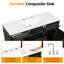 Ensemble de meuble-lavabo simple autoportant 48 po avec comptoir en céramique et système de rangement de salle de bain 48 po-133407146