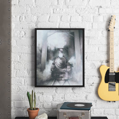 Train sur le pont - reproduction d'art sur toile