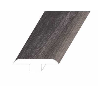 Moulure en T Zephyr vinyle 0,5 po d'épaisseur x 1,8 po de largeur x 94,5 po de longueur