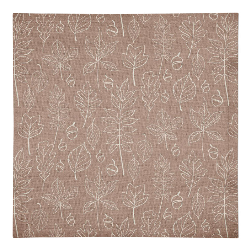 Serviette en coton 10 "Leaf, Rose