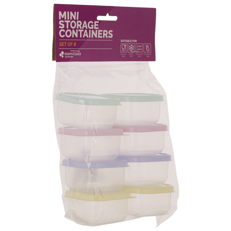 Burress Food Storage Container, Purple/Green/Pink/Yellow