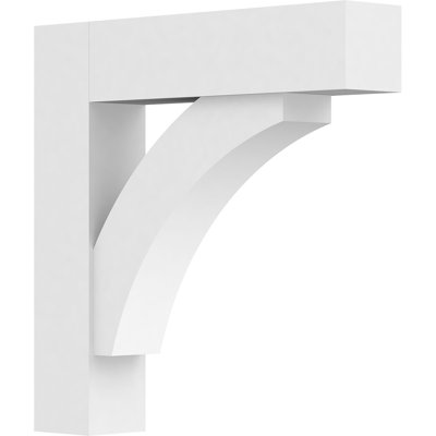 Support standard en PVC de qualité architecturale avec extrémités en bloc Thorton