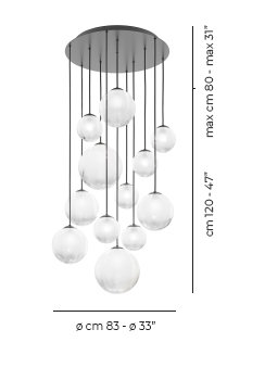 Puppet 12 - Light Pendant, White, Matte Black