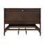 Lit de style grand lit de style transitionnel à finition cerisier foncé 1pc-1006222130
