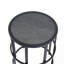 Table d'appoint en céramique avec structure en fer thermolaqué