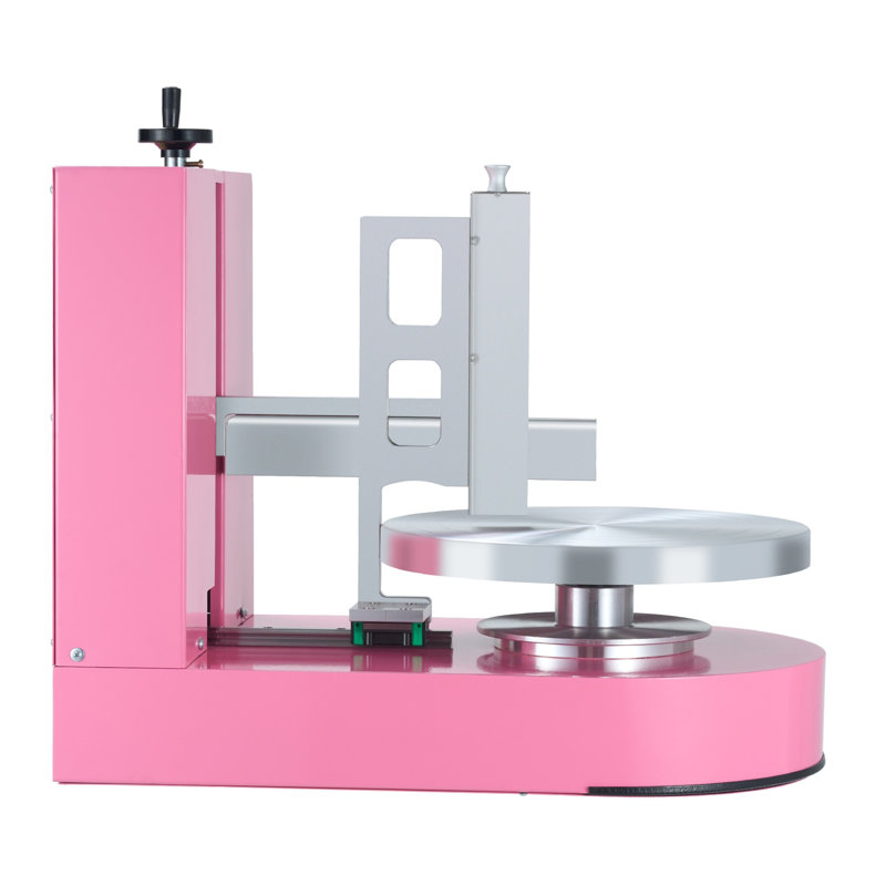 Electric Cake Decorating Machine with Rotating Turntable - Automatic Icing Spreader for 6-14" Cakes, Adjustable Speed & Height