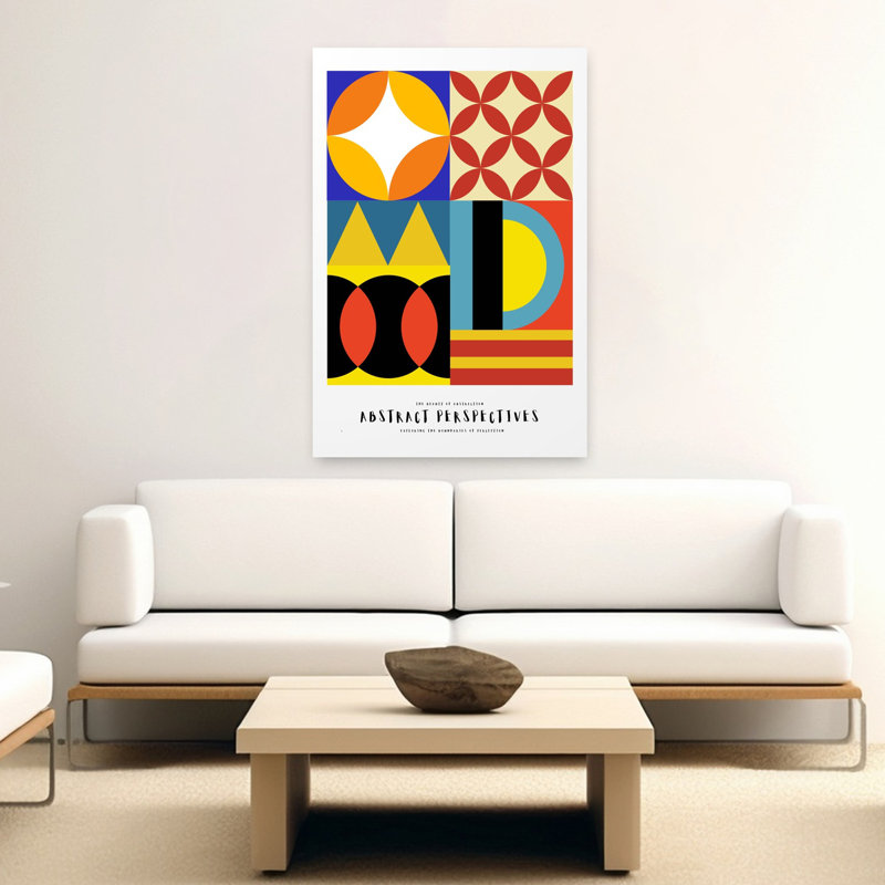 Art contemporain contemporain abstrait géométrique, 60" H x 40" W