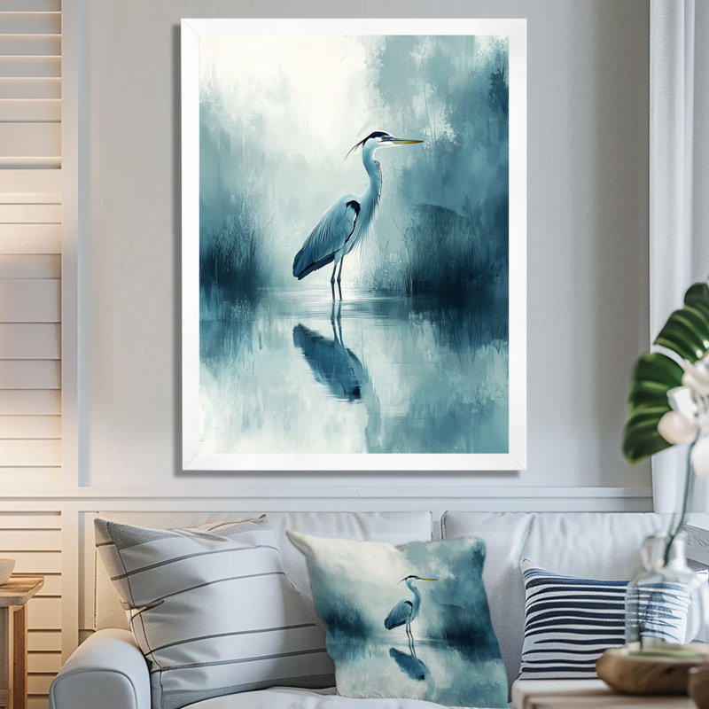 Avenlea - animaux, art mural, H 20 po x l 12 po, Reproduction encadrée d'une seule photo, Blanc