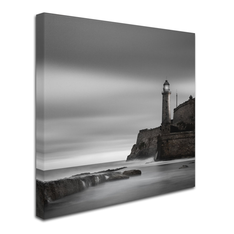 « morro phare » par moises perception reproduction de photo sur toile tendue, H 14 po x l 14 po x P 2 po