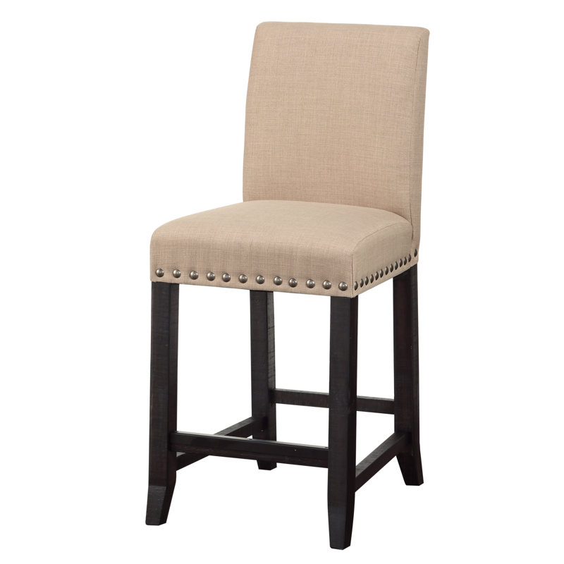 Kilby Upholstered Counter Stool with Solid Wood Frame