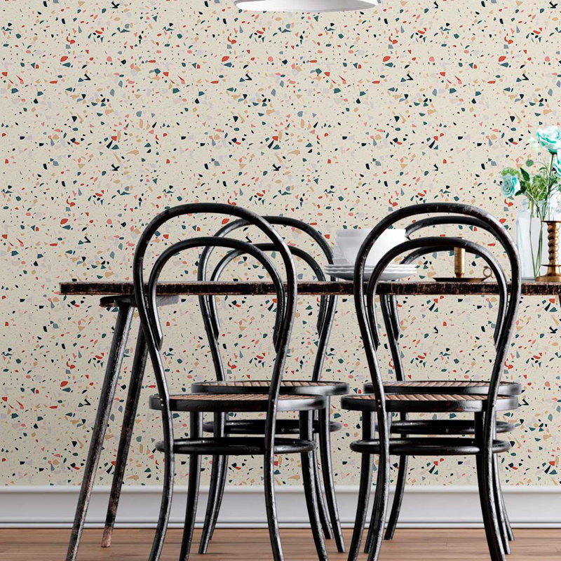 Granite Colourful 96" L X 24" W Peel And Stick Wallpaper N08075