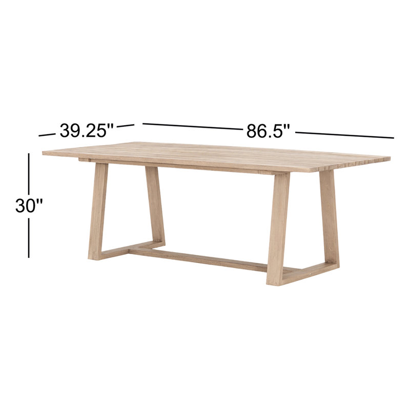 Atherton Outdoor Teak Dining Table