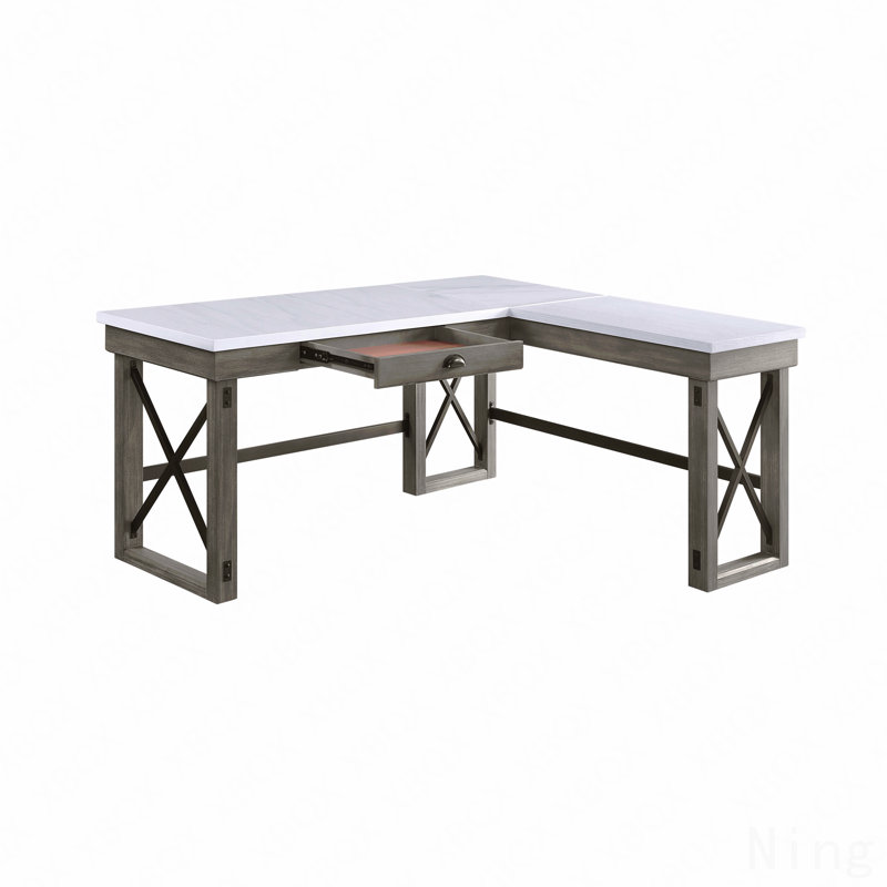 Bureau d'écriture avec plateau en marbre
