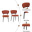 Ensemble de 2 chaises de salle à manger rembourrées-423205950