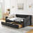 Twin Size Daybed With Drawers Upholstered Tufted Sofa Bed, With Button On Back And Copper Nail On Waved Shape Arms(81.5''X4''x30.5'')-2068200558-2068200557