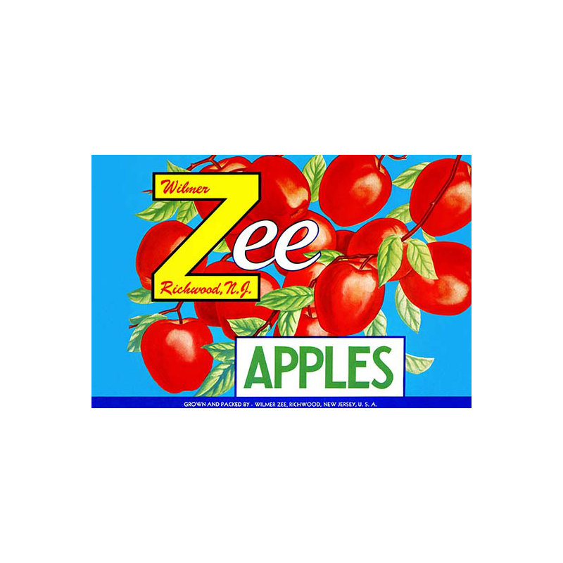 « tempaper apples », affiche rétro, 20 po x 30 p