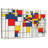 Avery Abstract Squares World Map-107844884