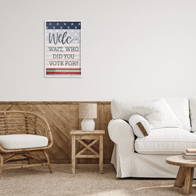 Signe de bienvenue politique, estampe numérique, design par Lux + Me Designs